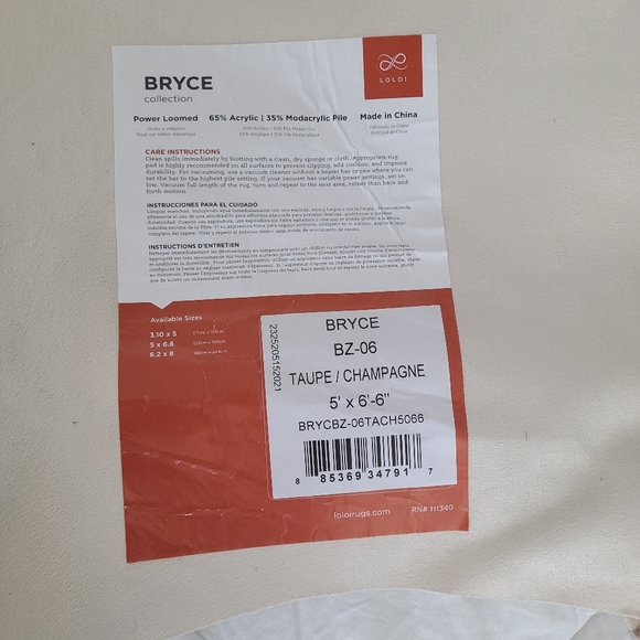 Loloi Bryce faux cow hide rug - Picture 3 of 3